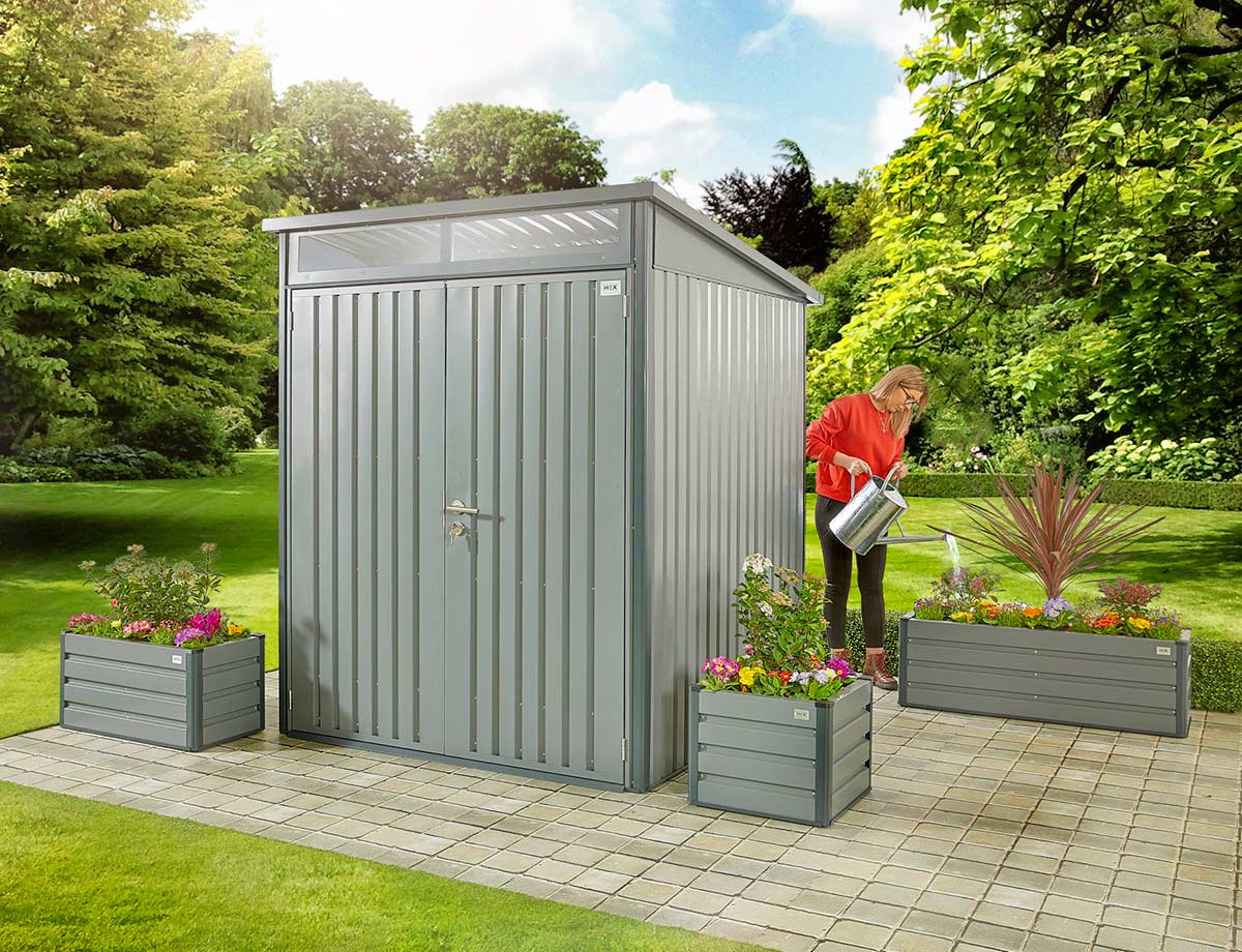 secure metal shed