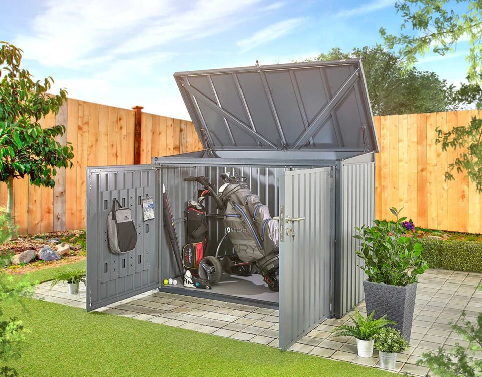 secure metal shed