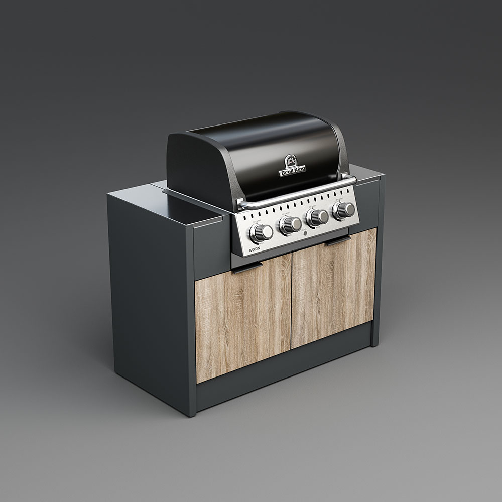 1200 BBQ 4 Unit - Broil King 420 Included